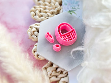 Easter Basket Set Collection Polymer Clay Cutter | Fondant Cutter | Cookie Cutter